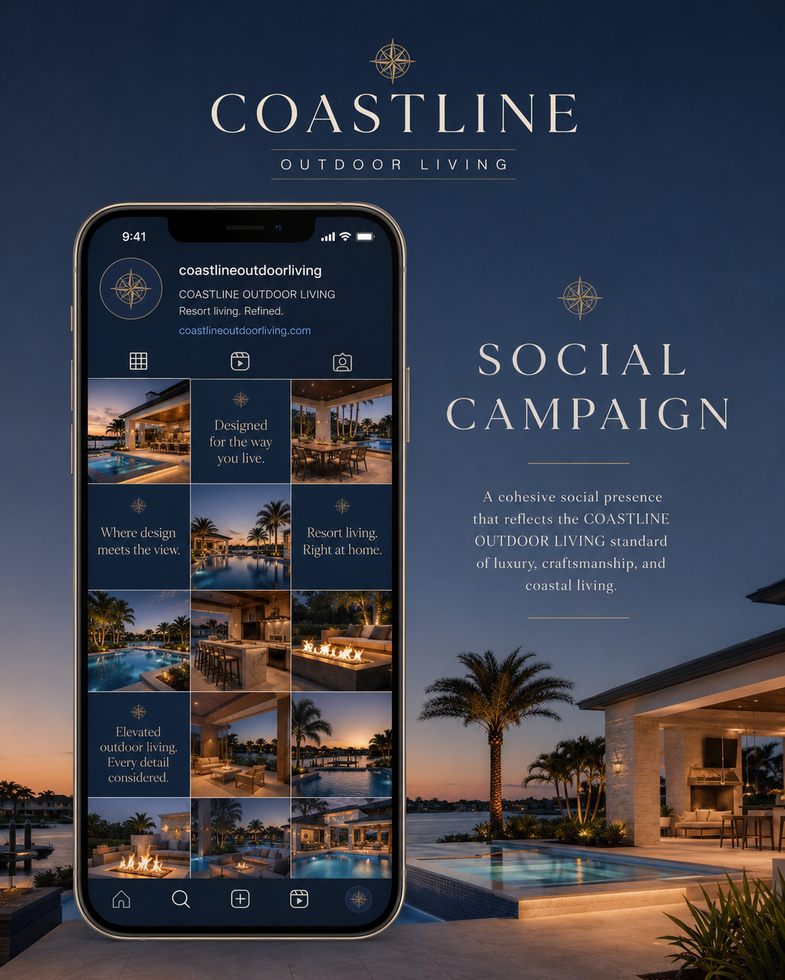 Coastline Outdoor Living Social Campaign Concept