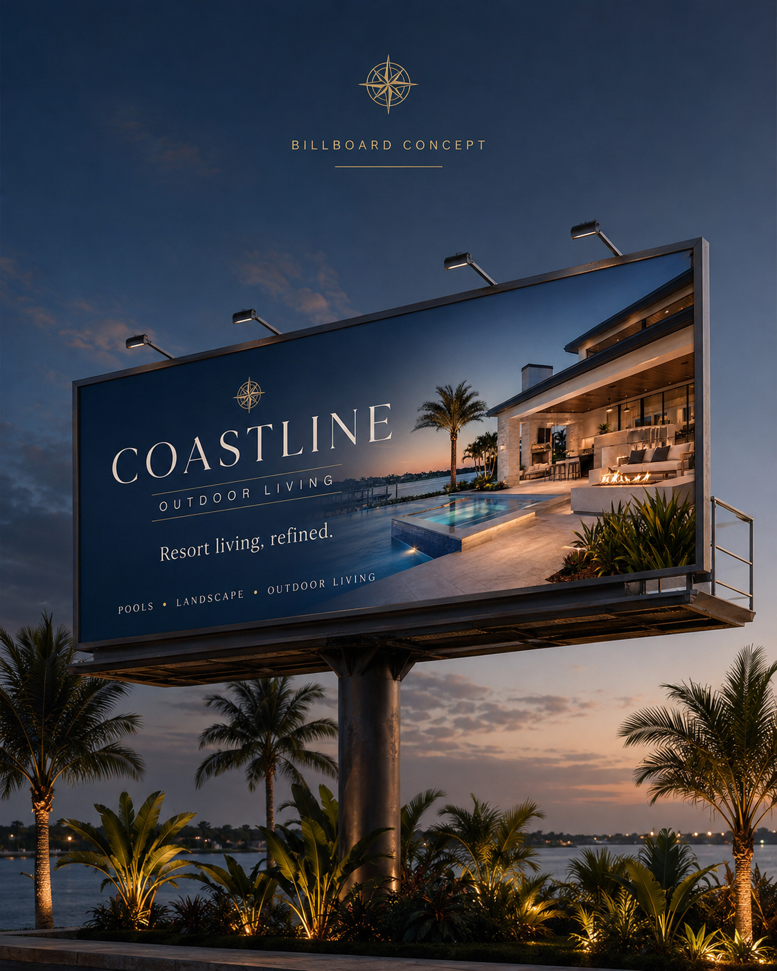 Coastline Outdoor Living Billboard Concept