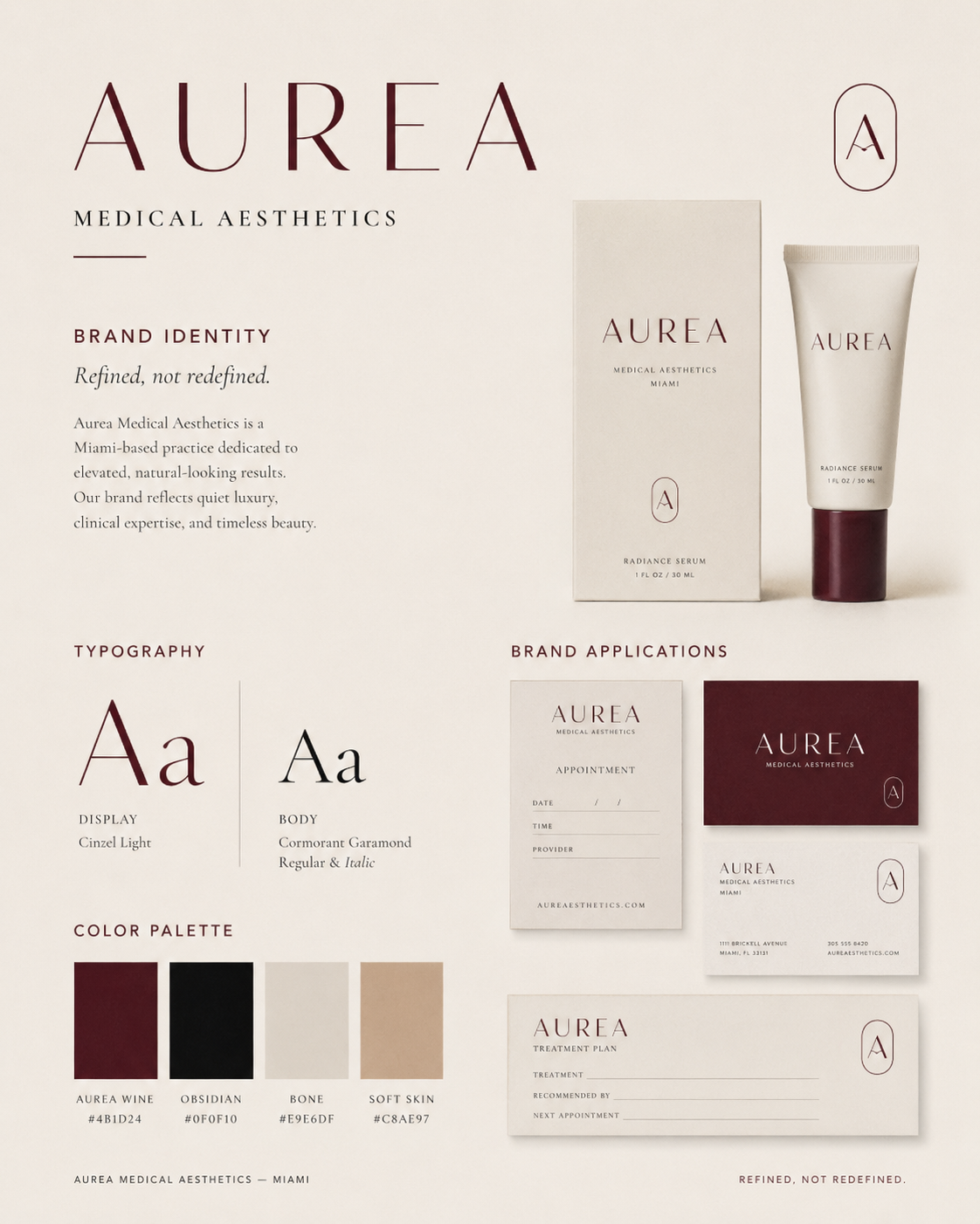AUREA Brand Identity Concept Project