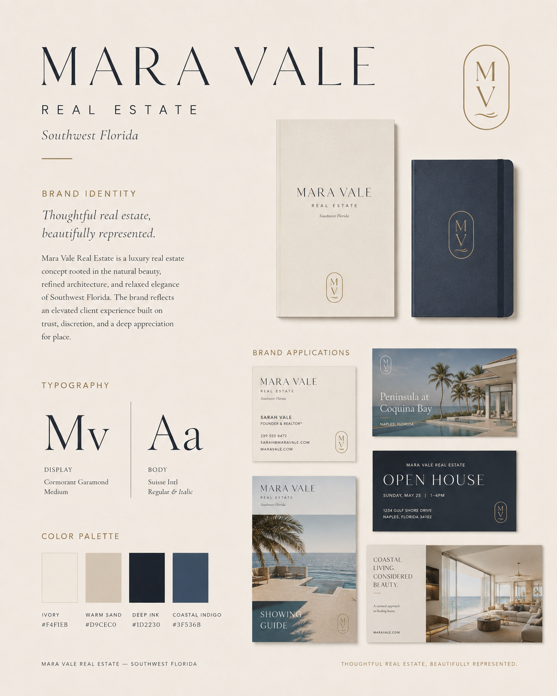 Mara Vale Real Estate brand identity concept