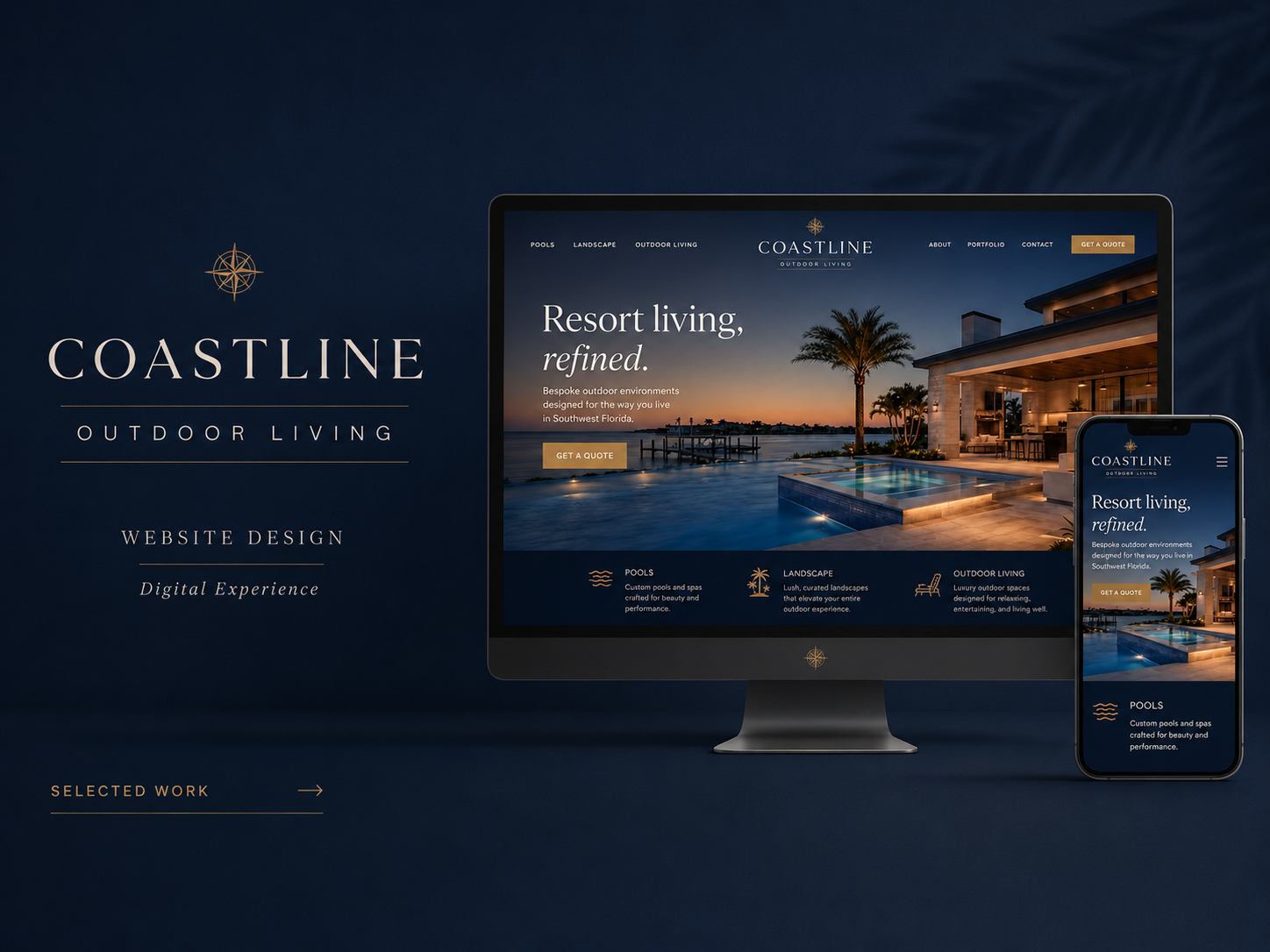 Coastline Outdoor Living concept project by AdMuse Agency