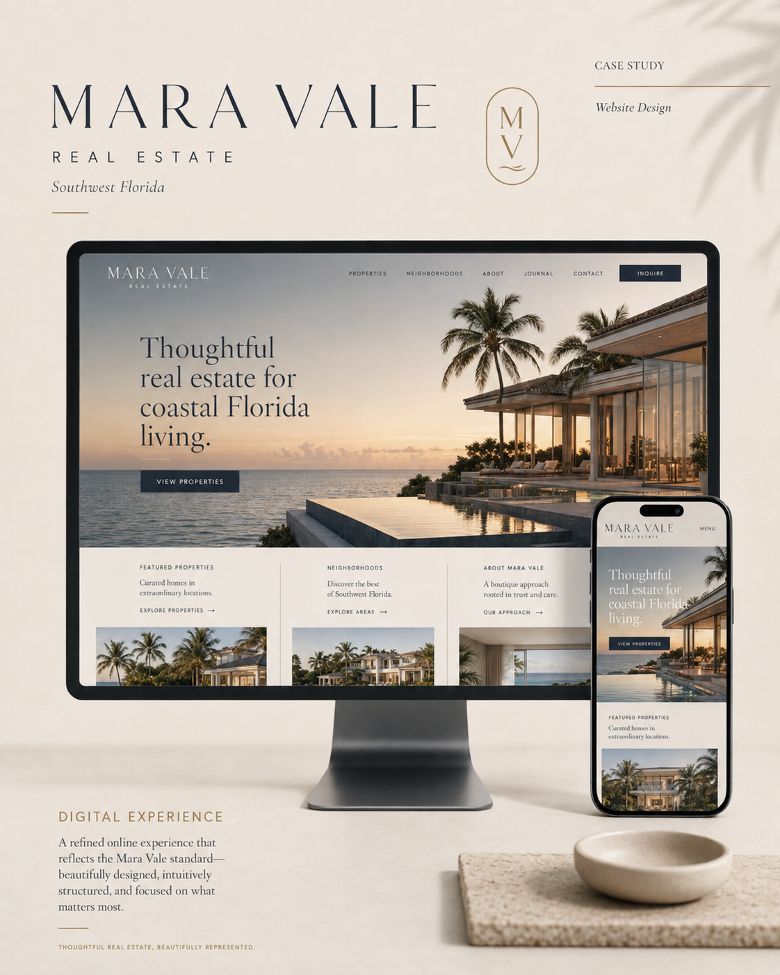 Mara Vale Real Estate concept project by AdMuse Agency